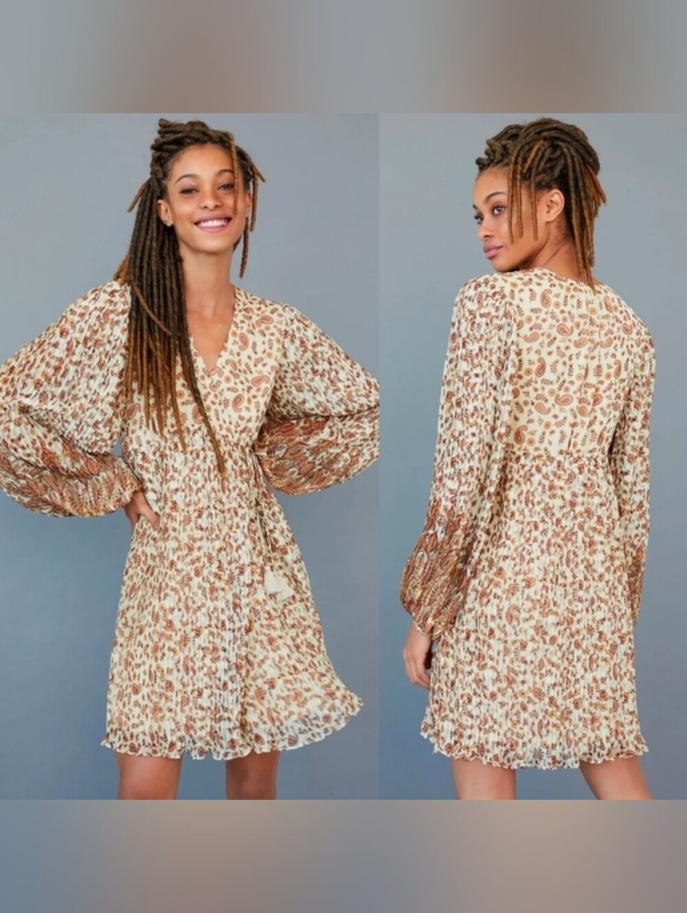 Let Me Be Shyla Pleated Mini Dress